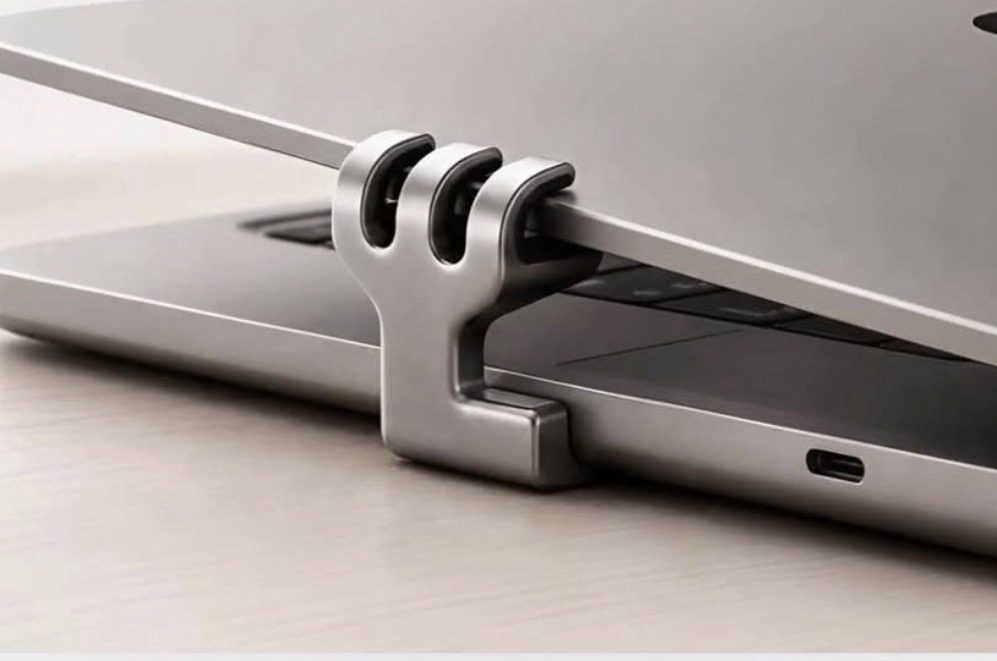 RomeLid holding a MacBook lid slightly open